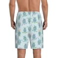 thumbnail image 4 of Lsque Sea Turtle Mens Sleep Pajama Shorts,Short Pajama Pants, Cotton Ultra-Soft Knit-Large, 4 of 9