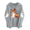 thumbnail image 5 of Pullover Sweaters Casual Winter Clothes Ladies' Halloween Printed Long Sleeved Hooded Sweatshirt Top Jump One Size for Shipping Gray Xl, 5 of 6