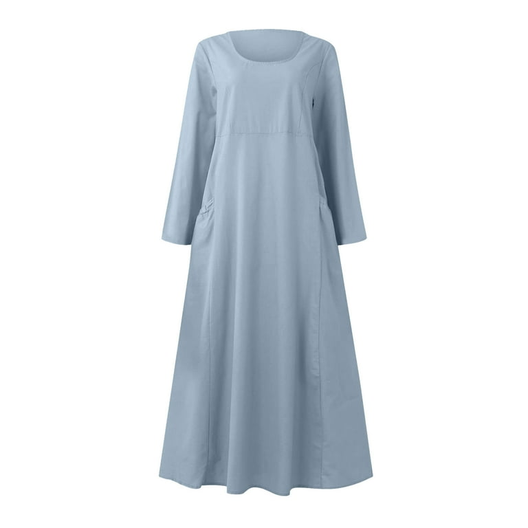knee length dresses for ladies Louisa Long Sleeve Slinky Maxi Dress - Black