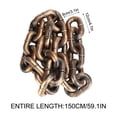 thumbnail image 3 of 59 Inch Funny Imitation Iron Dog Chain Leash, Plastic Big Chain Dog Toy, Humorous Pet Leash, Novelty Toy for Small Dogs Cats Puppy Party Costume Accessory, 3 of 7