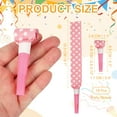 thumbnail image 2 of Uxcell 18 Pcs Colorful Noise Makers Plastic Party Blowers Party Favors for Birthday Parties Holiday Christmas New Years Gift Favors, Light Pink, 2 of 6