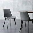 thumbnail image 6 of Dining Chairs Set of 2,Modern Kitchen & Dining Room Chairs Set of 2（Grey), 6 of 7