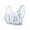 Gray, variant on Women V Neck Front Closure Bra Embroidery Mesh Thin Wide Strap Soft Breathable Comfort Daily Support Lingerie Green