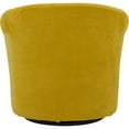 thumbnail image 4 of Fox Hill Trading Marlee Traditional Polyester Fabric Club Chair in Yellow, 4 of 4