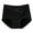 Black, variant on Women Underwear Anti-theft Zipper Pocket High Waist Seamless Stretch Breathable Cotton Middle-aged Mom Grandma Brief Panties Underpants