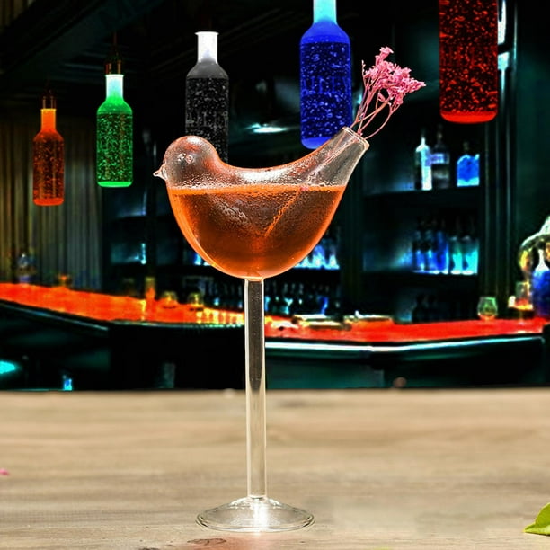 Verre à cocktail en forme d'oiseau Verres à cocktail fumés de 150 ml 