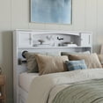 thumbnail image 2 of AFI Newport Full Bookcase Headboard, White, 2 of 7