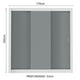 thumbnail image 3 of Ropero Closet Madesa Mônaco 3 Puertas Blanco/Gris, 3 of 5