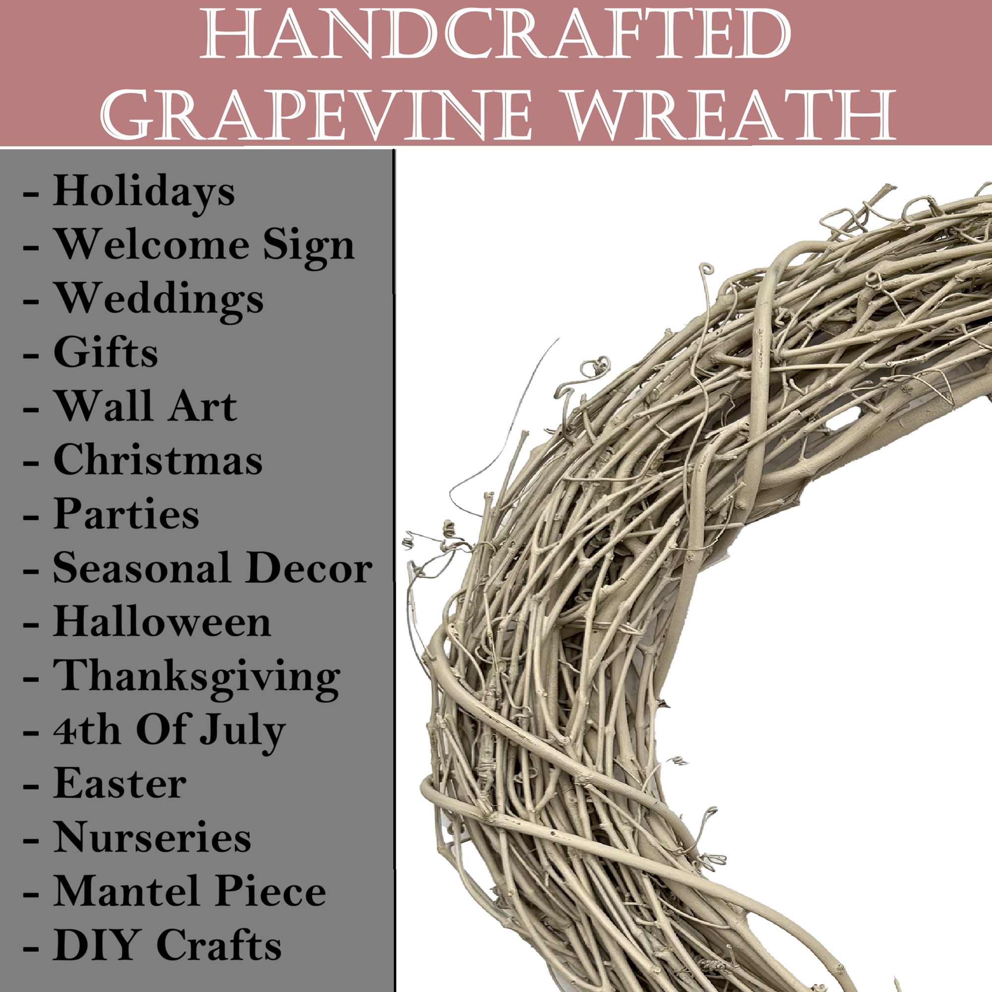 Kraft Lane: 18" Painted Grapevine Wreath - Hay - DIY Craft Projects, Handcrafted, In-Outdoor Decoration, Behr Paint, Seasonal-Holiday-Event-Home