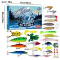 thumbnail image 3 of Calendario de Adviento 2024 Set de aparejos de pesca Calendario de Adviento Calendario de cuenta regresiva de Navidad de 24 días Caja de señuelos de pesca Regalos de Navidad para amantes de la pesca, 3 of 5