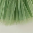 thumbnail image 7 of Tulle Skirt Toddler Girls Elastic Waist Sparkly Cute Party Skirts Cotton Lining Lightweight Little Girl's Clothes, Green, 3 Years, 7 of 7
