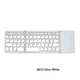 thumbnail image 5 of Teclado Inalámbrico Plegable Cateissary Micro Recargable 64 Teclas Bluetooth 3.0 Blanco Plateado, 5 of 6