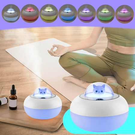 

Yedhsi Cute Cat Humidifier Creative USB Home Mute Humidifier Desktop Office Water Supplement Spray Atomizer Humidifiers