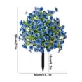 thumbnail image 2 of HCBY Piquets de Fleurs Artificielles, Fleurs Réalistes Multicolores avec Verdure, Décoration de Jardin Extérieure Résistante aux UV et Anti-Décoloration, Fleurs à Picots Résistantes aux Intempéries pour l'Aménagement Paysager de Plate-Bande de Cour et de Patio, 2 of 8