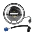thumbnail image 1 of Faro LED Ojo de Ángel para motocicleta de 7 pulgadas, redondo, IP67, resistente al agua, 12‑80V, iluminación roja y amarilla, Universal Jadeshay  A, 1 of 8