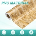 thumbnail image 4 of Uxcell Wood Grain Wallpaper Border 4" x 16.4ft Textured Frame Sticker, Yellow Crystal, 4 of 7