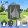 thumbnail image 4 of COOS BAY 5x5 Pop-up Instant Outdoor Canopy with 4 Side Wall Panels, Portable Lightweight Tent with Carry Bag, Gray, 4 of 9