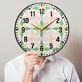 thumbnail image 6 of Yayeee Wall Clock Battery Operated 11.9" Silent Quartz Non-Ticking for Living Room Decor, Retro Yellow Stars, 6 of 8