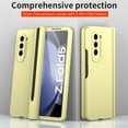 thumbnail image 2 of Dteck for Galaxy Z Fold 5 Case with Stylus, Full Body Shockproof Protective Cover with Built-in Screen Protector S Pen Holder for Samsung Galaxy Z Fold5,Yellow, 2 of 7