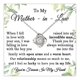 thumbnail image 1 of Mother In Law Necklace From Daughter, Silver Pendant Jewelry Gift For Birthday, Wedding, Meaningful Keepsake, 1 of 5