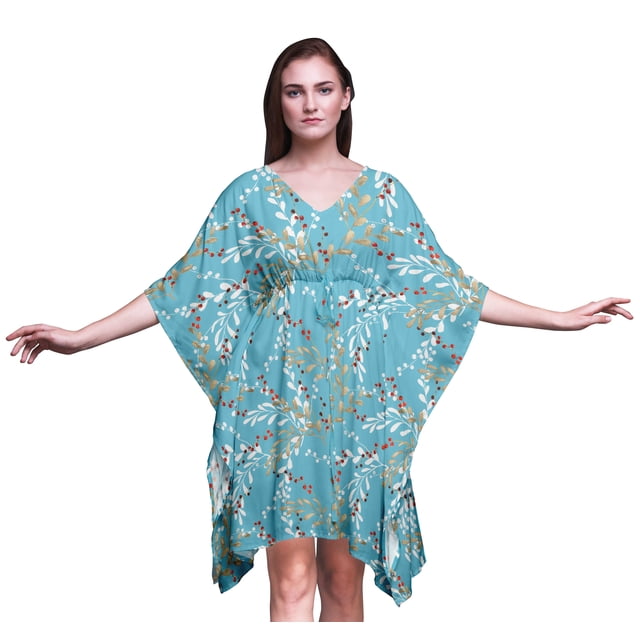 Bimba Kaftan de Vacances pour Femmes Robe Midi de Plage Couverture-4x-5x