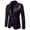 Purple, variant on Herrnalise Men's Autumn And Winter Fashion Personality Sequins Casual Suit Jacket Silver