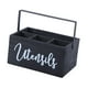 thumbnail image 4 of Soporte para utensilios de cocina, organizador de utensilios para tenedores y cucharas. Negro, 4 of 9