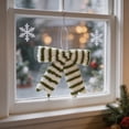 thumbnail image 4 of Dongrere Christmas Tree Bow Decor Plush Hanging Ornament Striped Bow for Window Tree Gift Farmhouse Winter Holiday Decor, C, 4 of 6