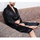 thumbnail image 4 of Mens Satin Silk Luxury Pajamas Kimono Bathrobe Robe Dressing Gown Pjs Loungewear, 4 of 4