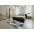 thumbnail image 5 of Ahgly Company Machine Washable Indoor Square Transitional Silver Gray Area Rugs, 5' Square, 5 of 7