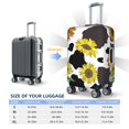 thumbnail image 6 of Balery Luggage Cover Black Cow Print With Sunflowers Country Print Suitcase Covers for Luggage Elastic Washable Suitcase Protector Fits 18-32 Inch Luggage-Large, 6 of 9