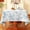 Blue Flower, variant on Vintage Floral Damask 60 x 120 Inch Rectangle Tablecloth - Water Resistant Linen Textured Jacquard for Dining Kitchen & Picnic Decor in Green