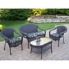 Oakland Living Elite All-Weather Wicker Conversation Set