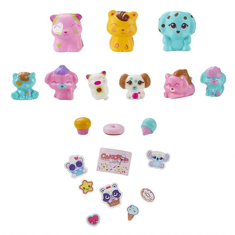 CakePop Cuties, Cake Pop Bouquet Toy Set, Squishies with Surprise
