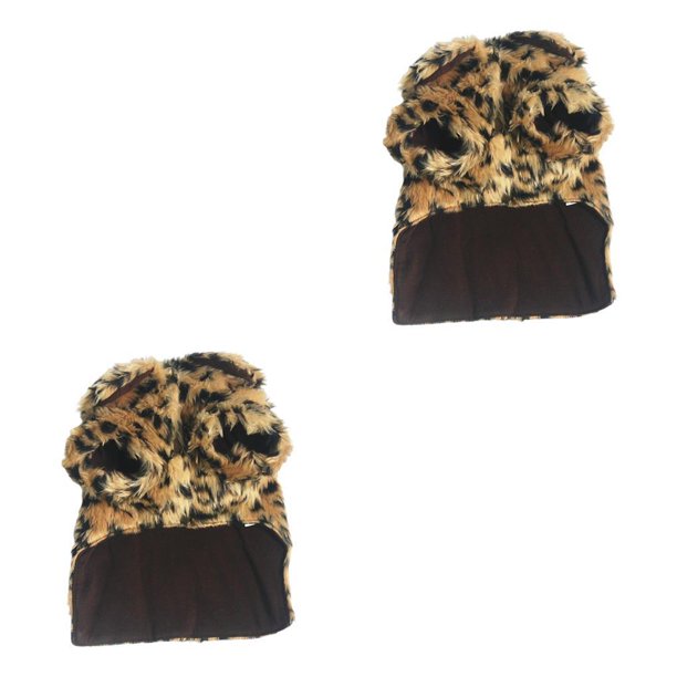 Methold Ropa para mascotas Mantener abrigado, y cómodo, estampado de leopardo, ropa para mascotas, elegante abrigo, traje para la fiesta XS 2piezas