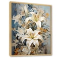 thumbnail image 2 of Designart "Serenade Of Dreamy Lilies III" Lilies Floater Framed Wall Decor, 2 of 5