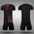 thumbnail image 5 of Hesxuno Girls Boys Tracksuit Sets 2 Piece Summer Sets Athletic Tops and Shorts Sets 2026 Kids Training Uniform Activewear Sets Black M, 5 of 7