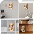 thumbnail image 5 of Letrero de madera para colgar en la pared, diseño de lobo, hecho a mano, estilo rústico, para decoración del hogar, oficina, bar, pub, 4,92 x 7,52 pulgadas, 5 of 5
