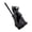Black, variant on 2. Ceramic Cats Base Toilet Bowl Brush & Holder, Soft Bristles Freestanding Brush for Bathroom