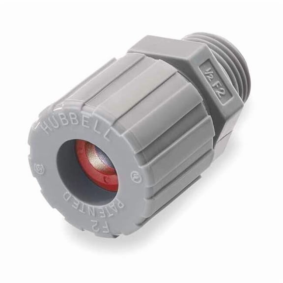 Hubbell Wiring Device-Kellems Liquid Tight Connector,3/8 in.,Red SHC1009CR