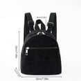 thumbnail image 4 of Small Corduroy Mini Backpack Purse for Women – Cute Brown Backpack, Stylish Shoulder Bag, Compact Side Purse for Travel, School,Pad Mini – with Zipper & Water Bottle Pocket, 4 of 6