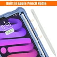 thumbnail image 6 of Dteck Case for iPad mini (A17 Pro) 8.3 inch 2024 / iPad mini 6th Generation,Military Grade Shockproof TPU Protective Cover for Kids with Stand -Grip Handle - Shoulder Strap - Pencil Holder,Purple, 6 of 11
