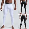 thumbnail image 1 of Men Compression Pants Breathable Elastic Quick-dry Running Tights Workout Athletic Sports Leggings, 1 of 8