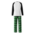 thumbnail image 5 of Sunisery Merry Christmas Family Matching Pajamas Sets Plaid Deer Print Holiday Xmas Pjs Sleepwear For Family Adults Kids, 5 of 7