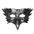 thumbnail image 3 of Máscara de Máscara de águila Máscara de graduación Novedad Máscara de media cara Cosplay para club Halloween Juego de rol Cumpleaños Boda Argén, 3 of 8