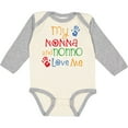 thumbnail image 3 of Inktastic My Nonna and Nonno Love Me Grandchild Boys or Girls Long Sleeve Baby Bodysuit, 3 of 5