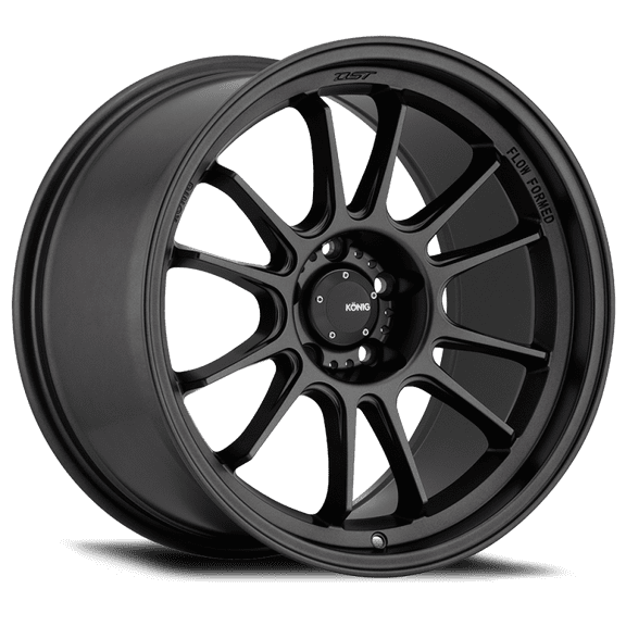 1 Konig 17x9 5X100 40 47B Hypergram Matte Black Wheel Rim