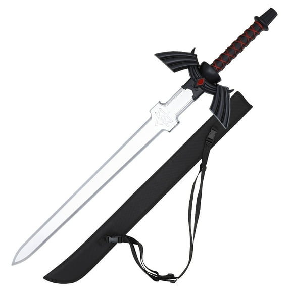 Armory Replicas Zelda Dark Night Foam Sword with TriForce Emblem & Back Strap Sheath – 31" Red Prop