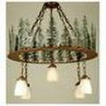 thumbnail image 2 of Meyda Tiffany 29557 Tall Pines 5 Light 28" Wide Chandelier - Rust, 2 of 2
