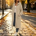 thumbnail image 7 of Edvintorg Womens Jacket Zip up Hooded Long Coat Long Sleeve Loose Casual Outerwear with Pocket Fashion Clothing Khaki S-2XL, 7 of 7